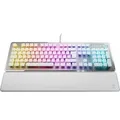 Vulcan II, Gaming-Tastatur aluminium (gebürstet)/weiß, DE-Layout, TITAN II Red