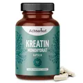 Kreatin Monohydrat 180 Kapseln | 700 mg Kreatin Monohydrat Pulver pro Kapsel | aus den Aminosäuren Arginin, Glycin und Methionin | vom Achterhof