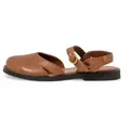 El Naturalista für Damen. 258741123005_023 Ledersandalen N5874 Arenisca braun (41), Wohnung, Schnalle, Lässig