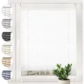 Sonello Plissee Crush Klemmfix ohne Bohren 45cm x 120cm Weiß Faltrollo Plisseerollo Jalousie für Tür & Fenster Blickdicht Sichtschutz Sonnenschutz Fertifplissee Rollo