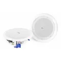 Power Dynamics CSBT65 Deckenlautsprecher Bluetooth Set, 160 Watt Paar, 2-Wege Einbaulautsprecher Decke und Wand, integrierter Digital-Verstärker, ideal für Büros, Heimkino, Wohnzimmer, Weiß