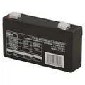 EMOS Wartungsfreier Bleiakku 6V, 1,3 Ah, Faston 4,7 mm, Bleiakkumulator für Gefahrmeldeanlagen, Brandmeldetechnik, B9651