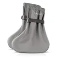 Zamboo Baby Regenfüßlinge - wasserdichte Überzieher/Matsch Füßlinge für Draußen, schadstofffrei (ÖKO-TEX Standard 100 geprüft), maschinenwaschbar - Grau