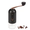 PEUGEOT - Manuelle Kaffeemühle L'Abre á Café - Einstellbares Stahlmahlwerk - Höhe: 20 cm - Modernes Design in Kaffeebraun mit kupferfarbenden Highlights - Inkl. Dosierlöffel und Pinsel