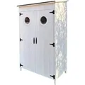 Leco Moderner Gartenschrank Toni Weiß