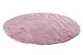 Deko-Fell - rosa - Ø 120 cm, Kunstfell
