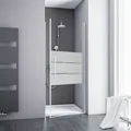 Schulte Alexa Style 2.0 Drehtür in Nische Depoli Light Alu-Natur 90 cm / 192...
