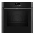 NEFF B5ACJ7HG3, N50, Einbau-Backofen, Slide and Hide, Made in Germany, LED Touch Control, Air Fry und Air Fry-Backblech, 7 Beheizungsarten, 3D Heißluft, CircoTherm, EasyClean, Pyrolyse, Graphite Grey