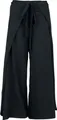 Black Premium by EMP Damen schwarze Stoffhose mit Schnürung am Bund und verdeckten Taschen S-M