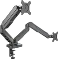 Rockstable RS-MM007 Fortgeschritten Halterung für 2 Monitore - Klemme /Bolzen - 13 kg - 38,1 cm (15 Zoll) - 68,6 cm (27 Zoll) - 100 x 100 mm - Schwarz