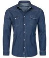 Rock Creek Jeanshemd Herren Jeanshemd Blau H-270