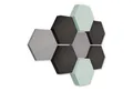 platino24 3D Wandpaneel Edition LOFT 8 Elemente 3D m I Ø 300mm, Schalldämmung Wand & Decke