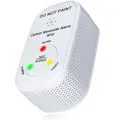 NEMAXX® M10 Mini CO-Warnmelder 1er Set - Kohlenmonoxidmelder für Innenräume mit integrierter Batterie, elektrochemischem Sensor, 10 Jahre Produktlebensdauer, 85 dB Alarm, Test/Silence, EN 50291-1