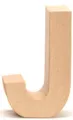 Papp Buchstabe J 17,5x5,5cm Alphabet Initialien Deko PappArt Druckbuchstabe