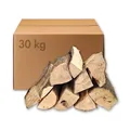 Kaminholz 30 kg ofenfertiges Buchenholz trocken, Grillholz Feuerholz ca.32 cm - schönes Flammenbild & hoher Heizwert