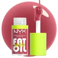 Nyx Professional Makeup Feuchtigkeitsspendender Lipgloss, Intensiver Glanz und bis zu 12 Stunden Pflege, Mit dickem Applikator, Nährende Öle, Fat Oil Lip Drip, Farbe: Chillin like a Villain, 1 Stück