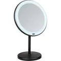 Wenko LED Stand-Kosmetikspiegel Onno 13,5 cm x 20 cm x 34 cm Schwarz