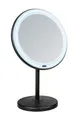 LED Stand-Kosmetikspiegel Mod. Onno Schwarz mit Touch-Funktion