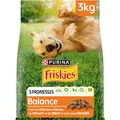FRISKIES | Waage | Hund | Trockenfutter für ausgewachsene Hunde | mit Huhn, Rindfleisch und Gemüse | Hochwertige Proteinquelle | Beutel | 3 kg