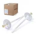 STRÜBER Dämmstoffdübel für WDVS (Ø 8x175mm - 200 Stück) Tellerdübel aus Nylon mit Kunststoffnagel Schlagdübel Thermodübel KTP für Styropor EPS Fassadendämmung Wärmedämmung ETA