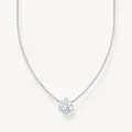 THOMAS SABO Kette Anhänger Sterlingsilber weißer Stein KE2210-051-14 Länge 45 cm