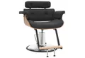 Barberpub Stuhl Barberpub Friseurstuhl Friseursessel Retro Kunstleder 8261, Höhenverstellbar für Herren Damen