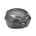 GIVI Bauletto 39 Lt Schwarz Mit Rückstrahler, Silber Platte Und Set Universell