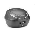 GIVI Bauletto 39 Lt Schwarz Mit Rückstrahler, Silber Platte Und Set Universal