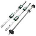 VEVOR Linearführung Linearschiene Führungsschiene RM1605-1000mm Kugelumlaufspindel Set 2stk HGR20-1000mm