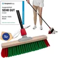 Novaliv Kehrbesen Besen mit Teleskopstiel Straßenbesen mit Stiel Gartenbesen Industriebesen Hofbesen Allzweckbesen (1, Gartenbesen) (Amazon SKU: 1... - Braun
