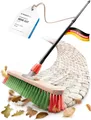 Novaliv Kehrbesen Besen mit Teleskopstiel Straßenbesen mit Stiel Gartenbesen
