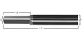 FORMAT Gewindebohrer Ausbohrer VHM M12 Z3