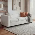 3er Sofa Couch Loungesofa Lille ~ Kunstleder, weiß