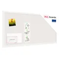 ALLboards Pinnwand mit weißem Holz Rahmen 80x40cm Korktafel Korkwand Pinnwand Kork