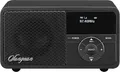 SANGEAN DDR-7X – Kompaktes, tragbares Digital-Radio mit DAB+/FM, Bluetooth, integriertem Akku, Echtholz-Gehäuse, Schwarz