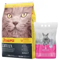 JOSERA Catelux gegen Haarballenbildung 10 kg + Katzenstreu 3,8 L