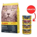 JOSERA Cat Catelux Trockenfutter 10 kg + 4 Dosen GRATIS
