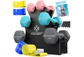 KESSER Hantel-Set, (12 kg Set 2 x (1+2+3)kg), Kurzhantel Gymnastikhanteln mit Ständer Aufbewahrung