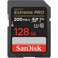 SanDisk SD-Karte Extreme Pro, 128GB, bis 200 MB/s, SDXC, mit V30 und UHS-I U3