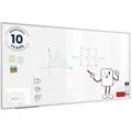 Allboards, magnetisches Whiteboard mit Expo-Alurahmen, trocken abwischbar und beschreibbar, wandmontierbar, 200 x 100 cm.