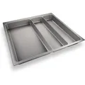 SOTECH Besteckeinsatz ORGA-BOX II MAXI 462 x 509 x 50 mm Silbergrau Für Nobilia 60er Schublade
