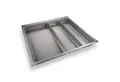 SO-TECH® Besteckeinsatz ORGA-BOX® II Besteckeinsatz Maxi silbergrau für Nobilia 60er (1 St), (462 x 509 mm), BITTE MESSEN SIE IHR SCHUBLADENINNENMASS