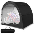 Fahrrad Unterstand Zeltgarage 200 x 80 x 160 cm wasserdicht XU62 schwarz