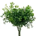 Viana 6er Set Künstliche Buchsbaum Zweige Am Pick - Naturgetreue Buxus Kunstpflanze für Dekoration und Floristik, 6 Stück