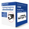 Brink Anhängerkupplung abnehmbar für VW Golf Plus Typ 5M1/521 AHK