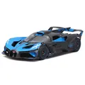 MAISTO Bugatti Bolide Special Edition, blau - Modellauto 1:24 Originalgetreues Sammlerauto Spielzeugauto mit beweglichen Lenkrad, Türen & Haube, ab 3 Jahren (532911B)