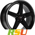 4x Momo Five black matt polish 8.5x20" ET45 LK5 112 ML 72.3 Alufelgen 20 Zoll