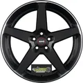 Momo Five black matt polish 8.5x20 ET45 - LK5/112 ML72.3 Felge Alu