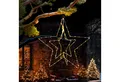 Arnusa LED Stern Leuchtstern Weihnachtsstern zum Aufhängen 45cm mit Timer 90 LED Deko, Ein und Aus, LED, warmweiß, zum Hängen Weihnachtsbeleuchtung warmweiß