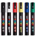 Uni Posca PC-5M Paint Marker Stift 6 Stift Set Meistverkauft Farben